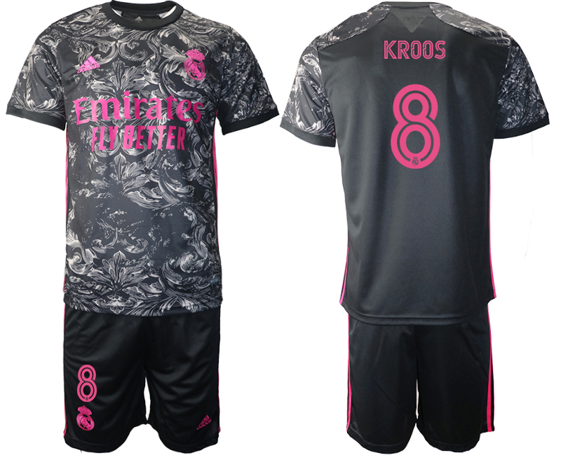 2021 Men Real Madrid away #8 soccer jerseys->real madrid jersey->Soccer Club Jersey